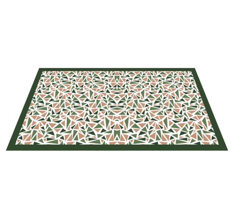 Abstract Triangle Pattern geometric vinyl rug - TenStickers
