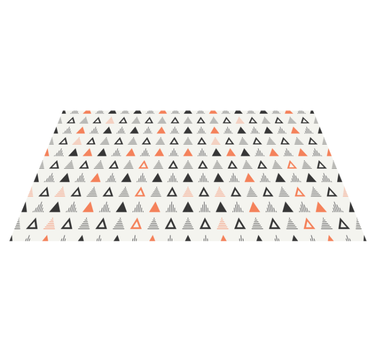 Small triangles pattern nordic vinyl rug - TenStickers