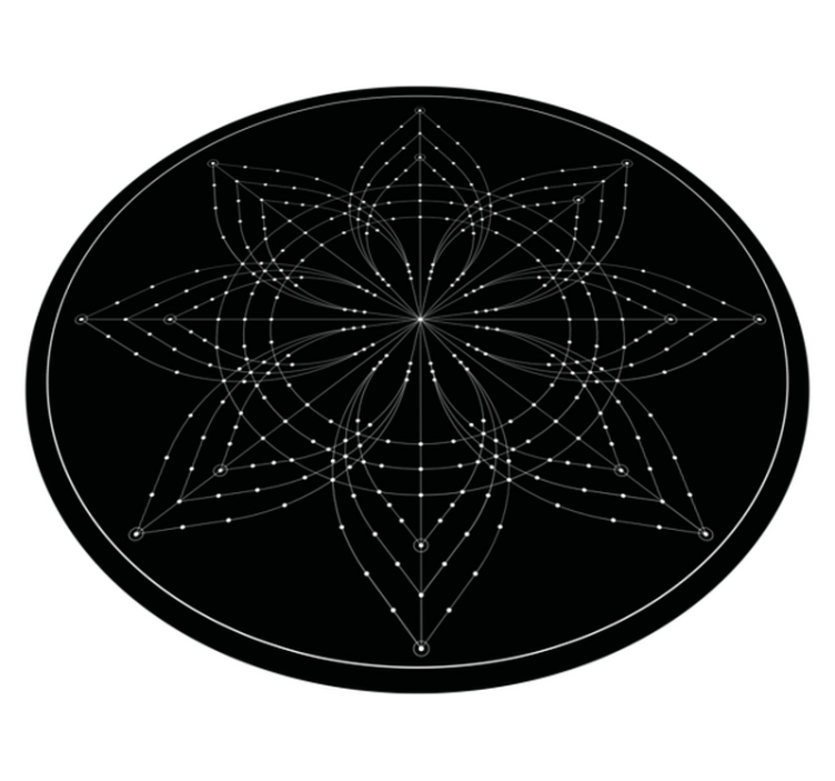 Star constellation  mandala vinyl rug - TenStickers