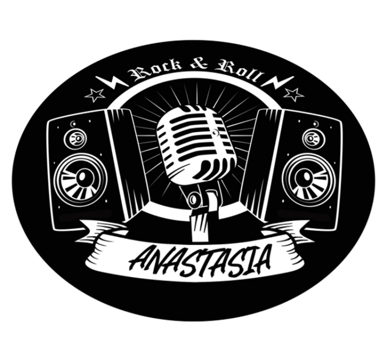 Speakers and mic bedroom rug - TenStickers