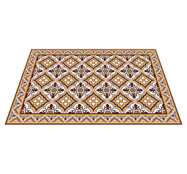 Elaborate Mosaic Arrangement tile vinyl rug - TenStickers