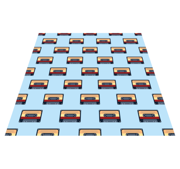 Vinyl rug vintage cassette design - TenStickers