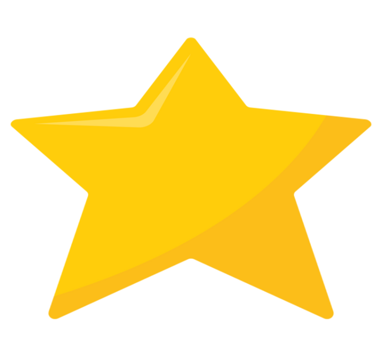 Bright Star Shape teenager vinyl rug - TenStickers