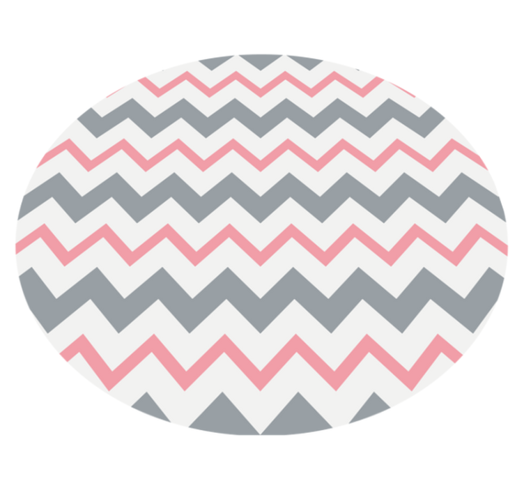 Chevron Pattern Play stripes vinyl rug - TenStickers