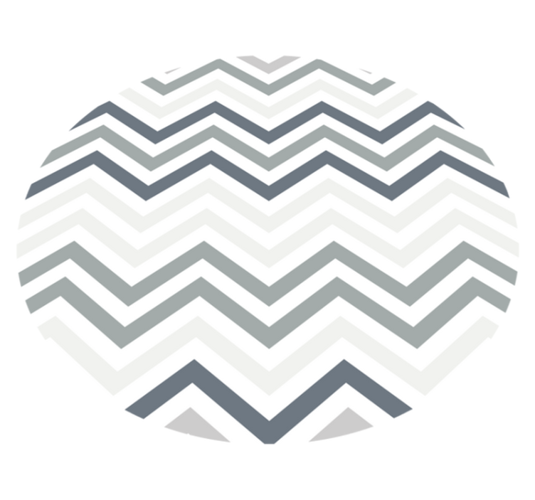 Stripes vinyl rug with chevron pattern design - TenStickers
