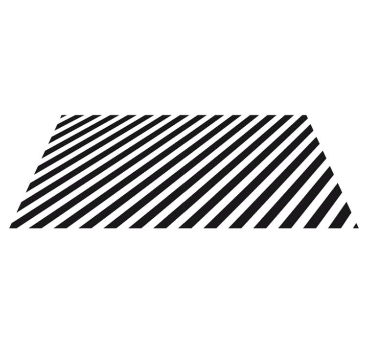 Contrasting Stripe Pattern stripes vinyl rug - TenStickers