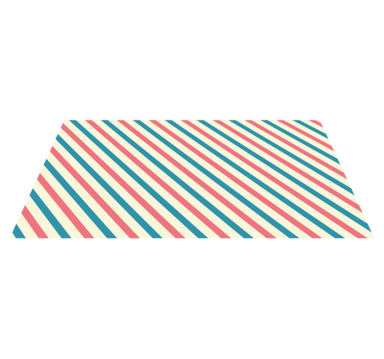 Stripes vinyl rug in bright angled lines - TenStickers