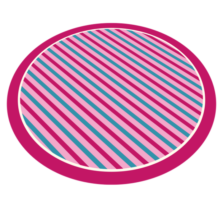 Bright Striped Style stripes vinyl rug - TenStickers