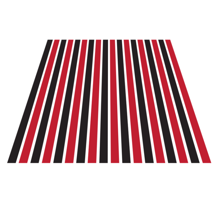 Striking Vertical Lines stripes vinyl rug - TenStickers