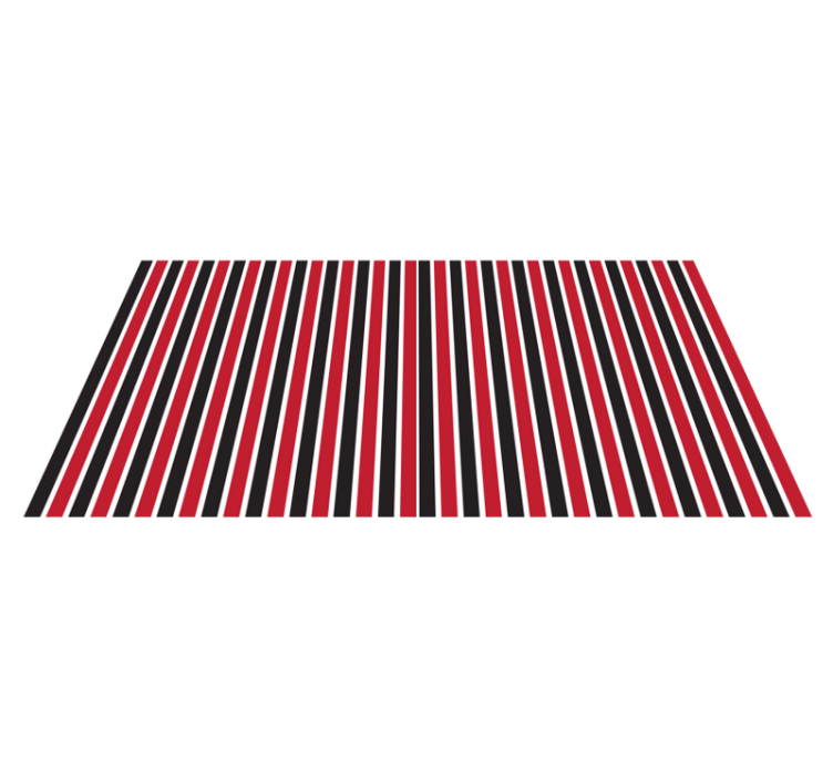 Striking Striped Pattern stripes vinyl rug - TenStickers