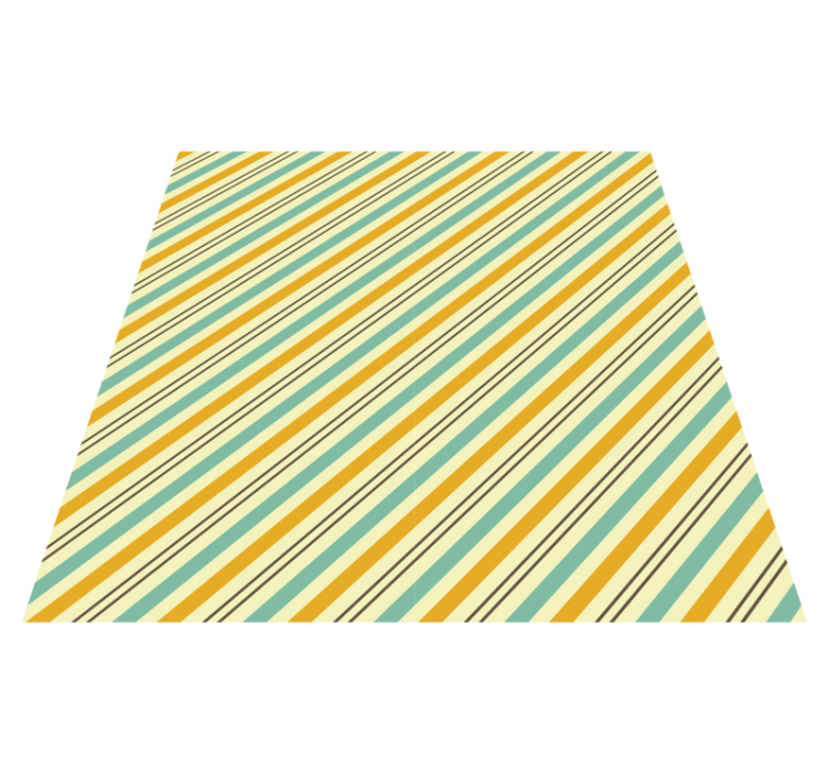 Lively striped design stripes vinyl rug - TenStickers