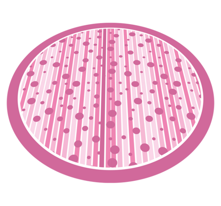 Pink Striped Motif stripes vinyl rug - TenStickers