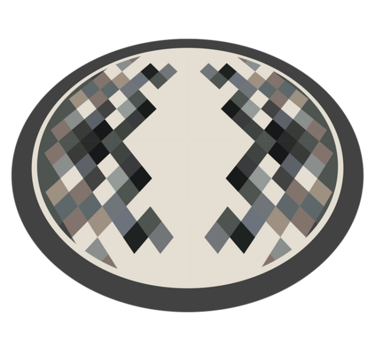 Geometric Elements stripes vinyl rug - TenStickers