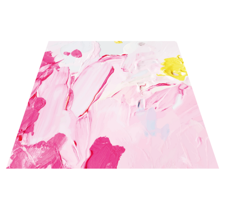 Teenager vinyl rug with abstract brushstrokes design - TenStickers