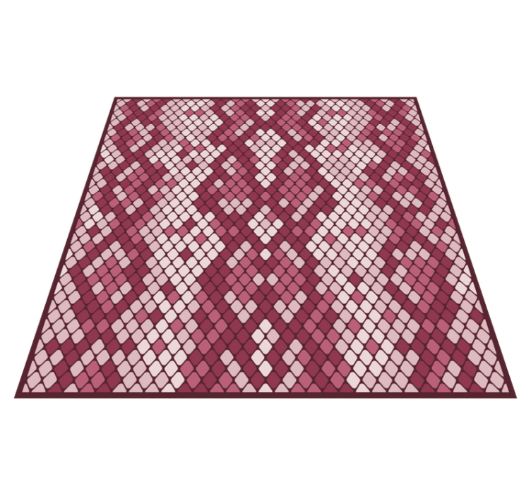 Snake skin seamless pattern square vinyl rug - TenStickers