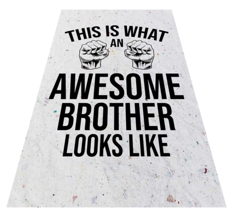 Awesome brother funny quote custom rug - TenStickers