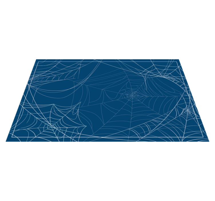 Spider Webs Pattern halloween vinyl rug - TenStickers