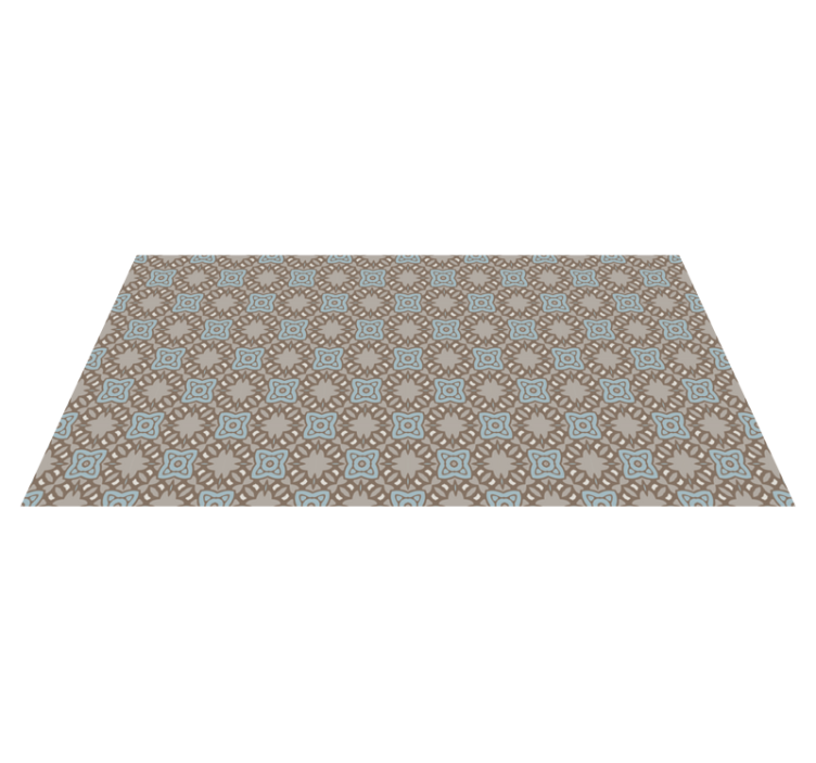 Soft colors victorian style pattern tile carpet - TenStickers