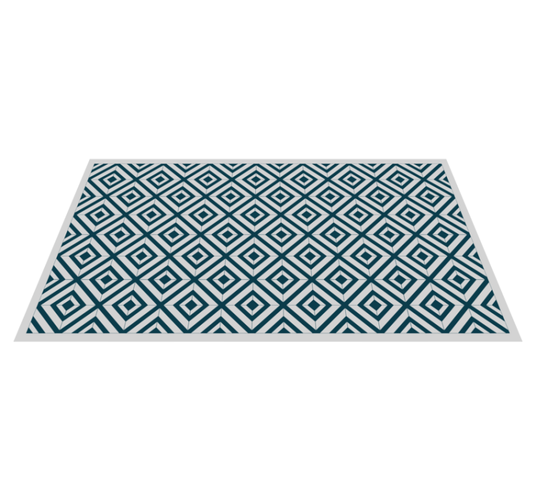 Blue and gray diagonal lines tile carpet - TenStickers