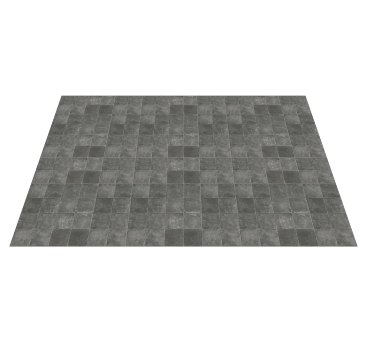 Stylish Grey Tiles bathroom vinyl rug - TenStickers