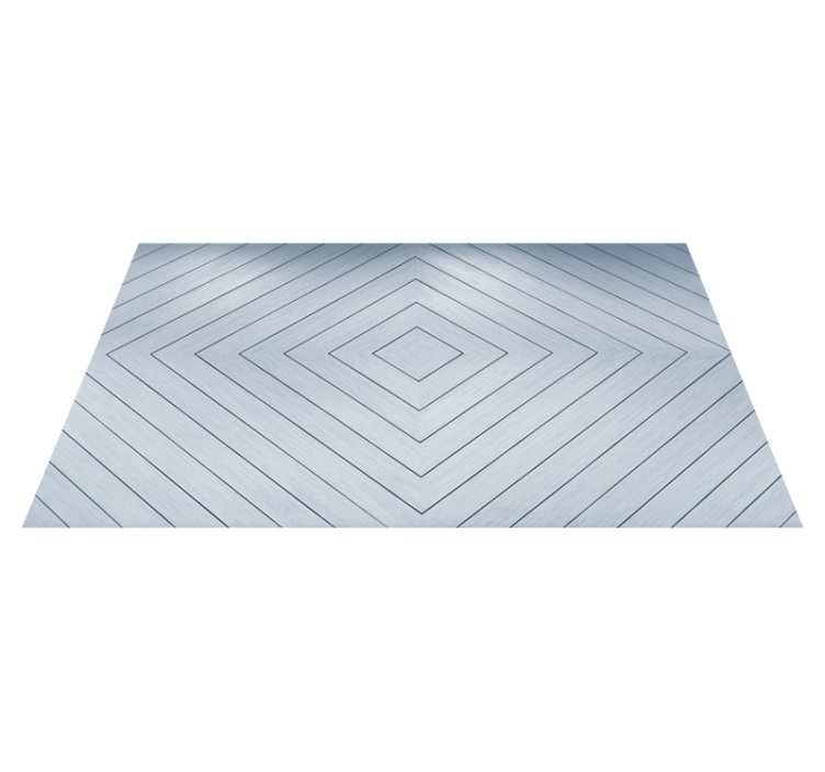 White plank pattern wood effect vinyl rug - TenStickers