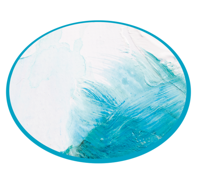 Oceanic water hues nature vinyl rug - TenStickers