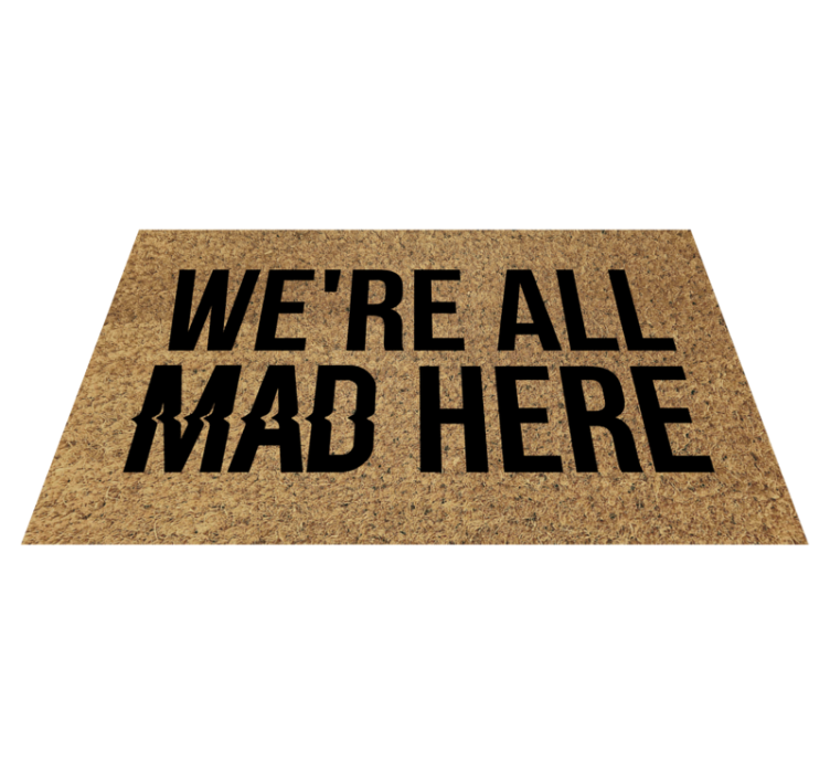 We're all mad here entrance hall tiles - TenStickers