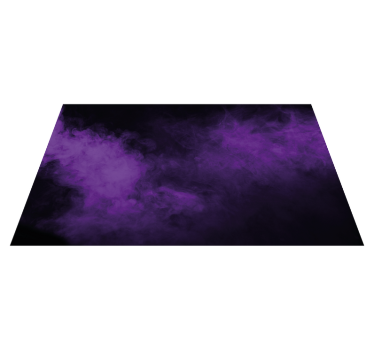 Violet smoke background bedroom rug - TenStickers