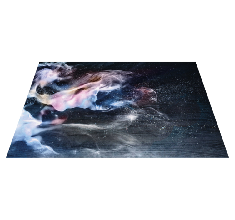 Cosmic smoke swirls teenager vinyl rug - TenStickers