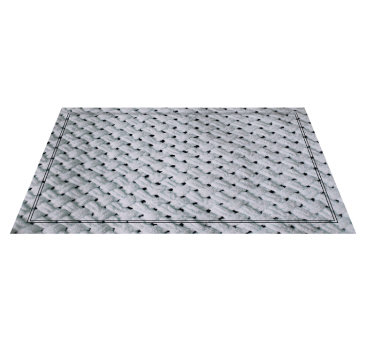 Elegant Knit Pattern textured vinyl rug - TenStickers