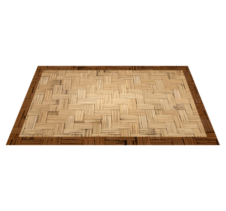 Organic Woven Surface entrance hall vinyl rug - TenStickers