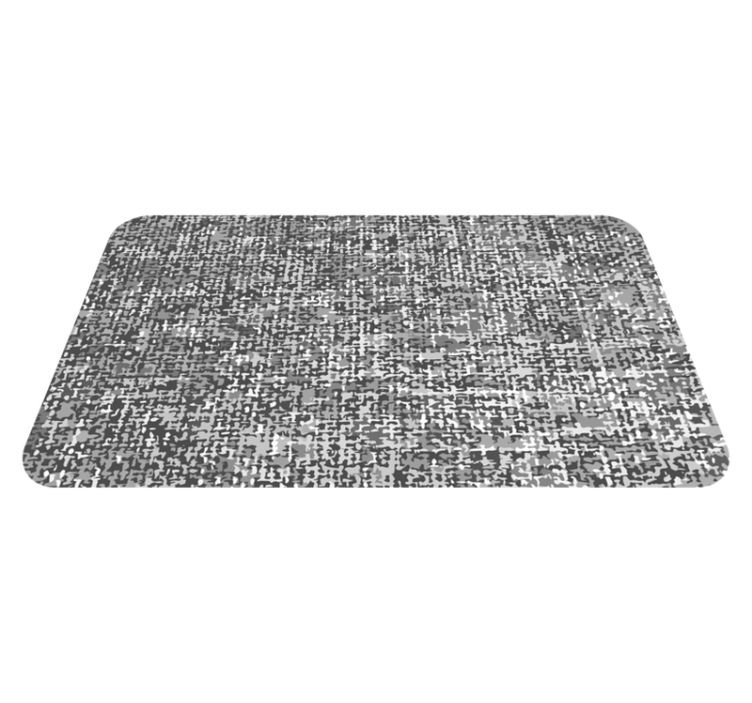 Abstract Monochrome Pattern textured vinyl rug - TenStickers