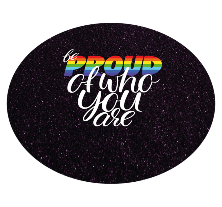 Proud Message Design custom vinyl rug - TenStickers
