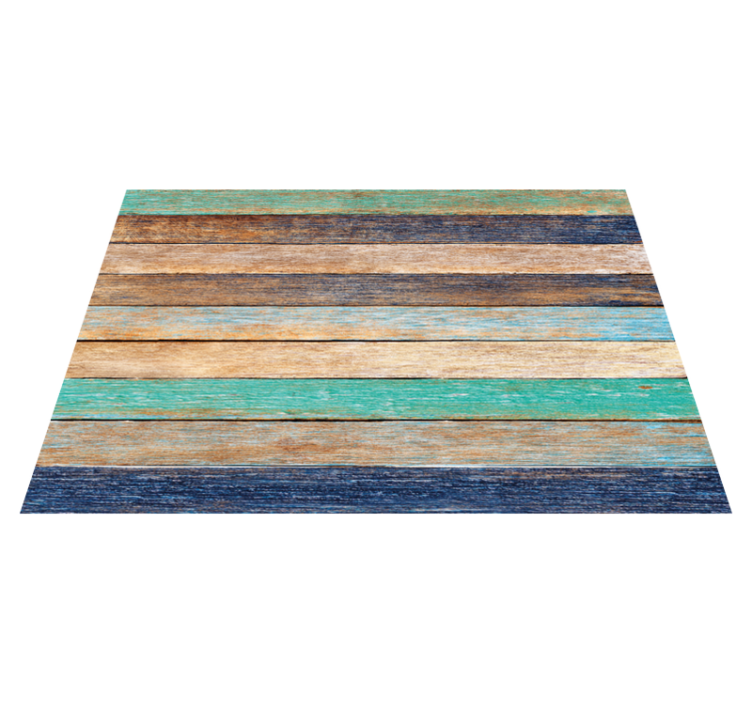 Colorful planks dock pattern texture carpet - TenStickers
