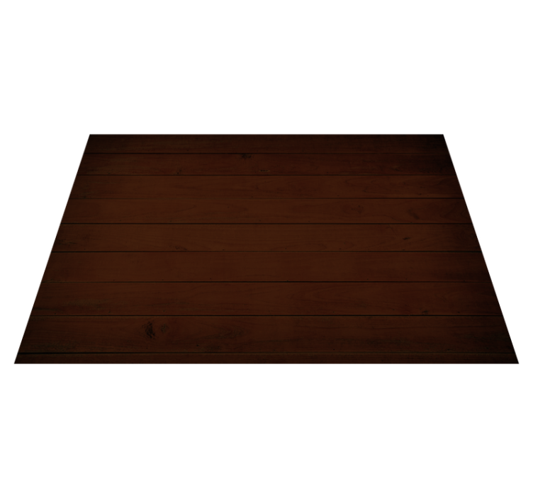Dark brown texture wood vinyl rug - TenStickers