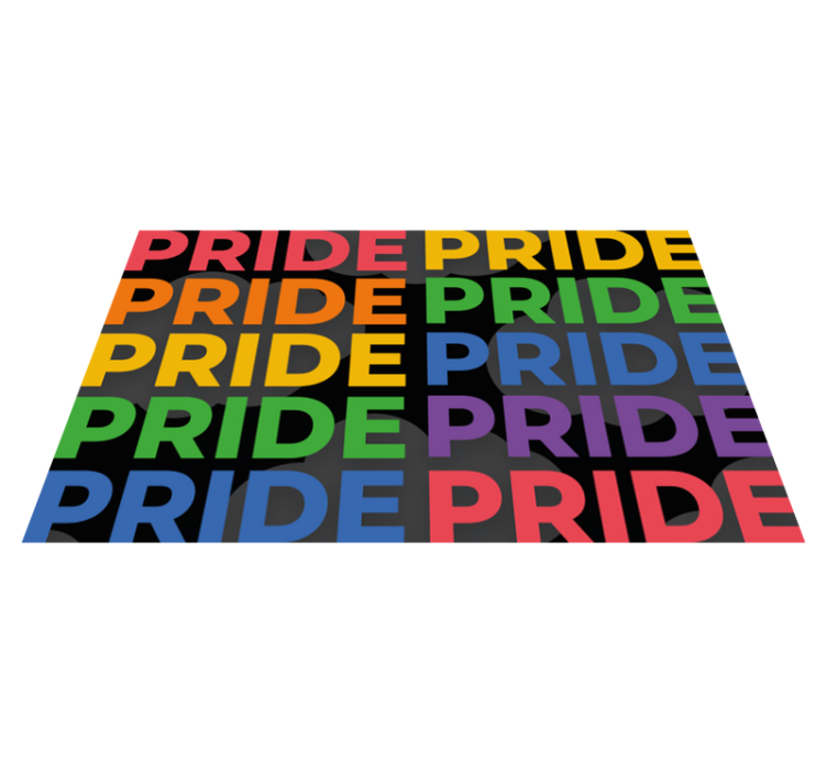Colorful Pride Statement custom vinyl rug - TenStickers