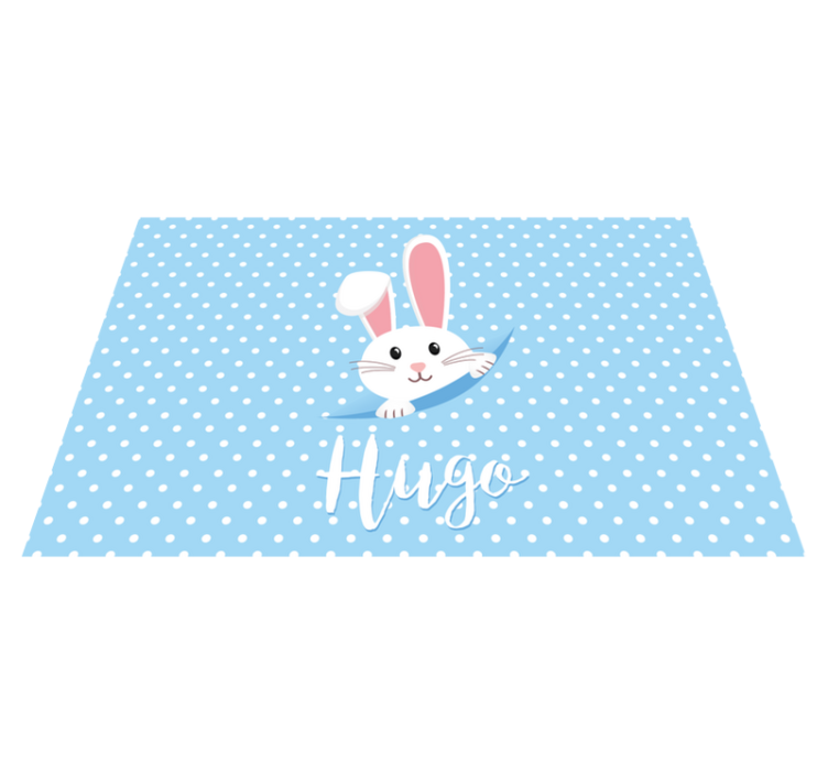 rabbit and moles vinyl rug - TenStickers