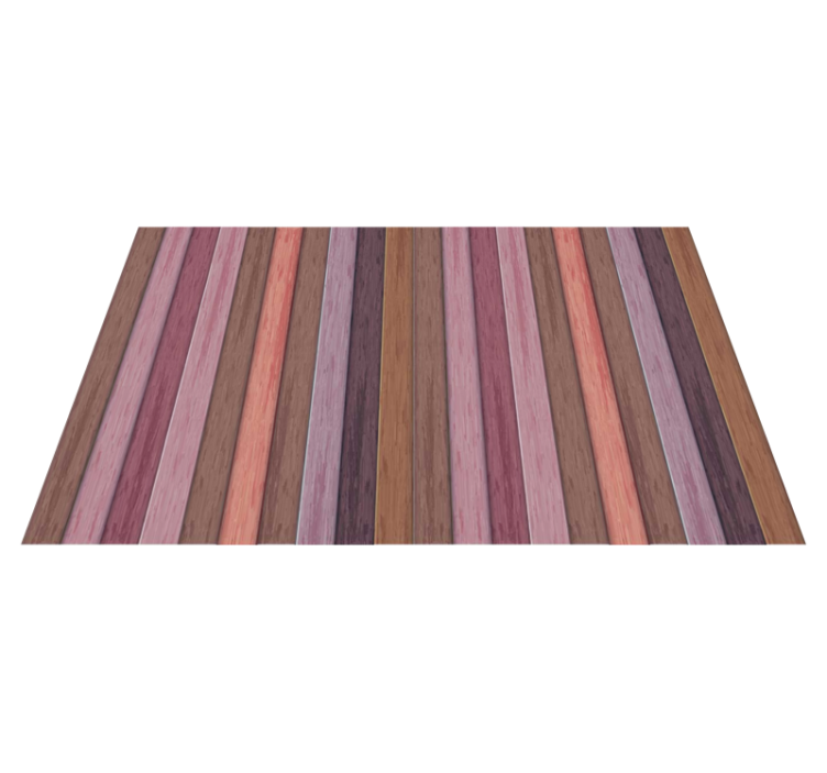 Vertical purple stripes wood vinyl rug - TenStickers