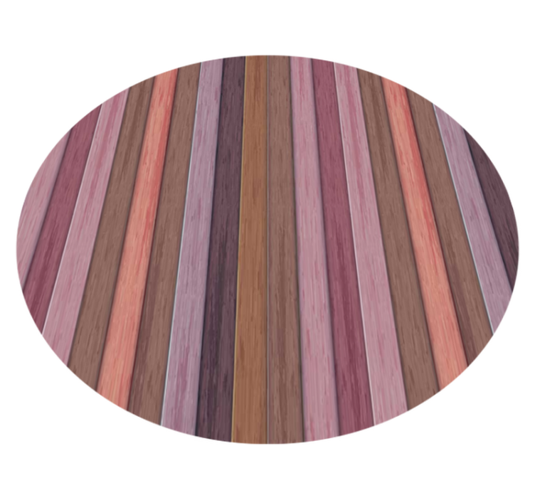 Diagonal purple stripes wood vinyl rug - TenStickers