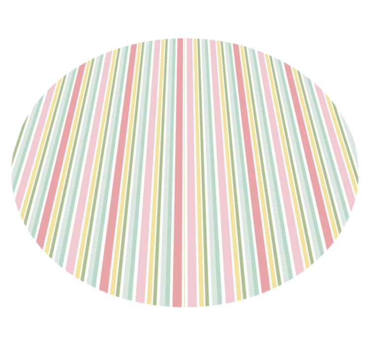 Vibrant stripes vinyl rug - TenStickers