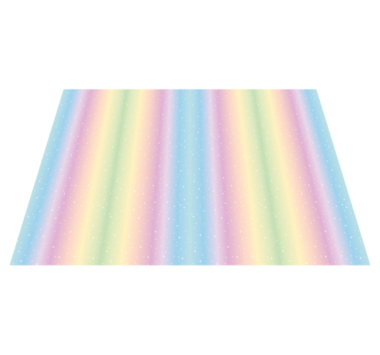 Pastel Rainbow Pattern vinyl rug - TenStickers