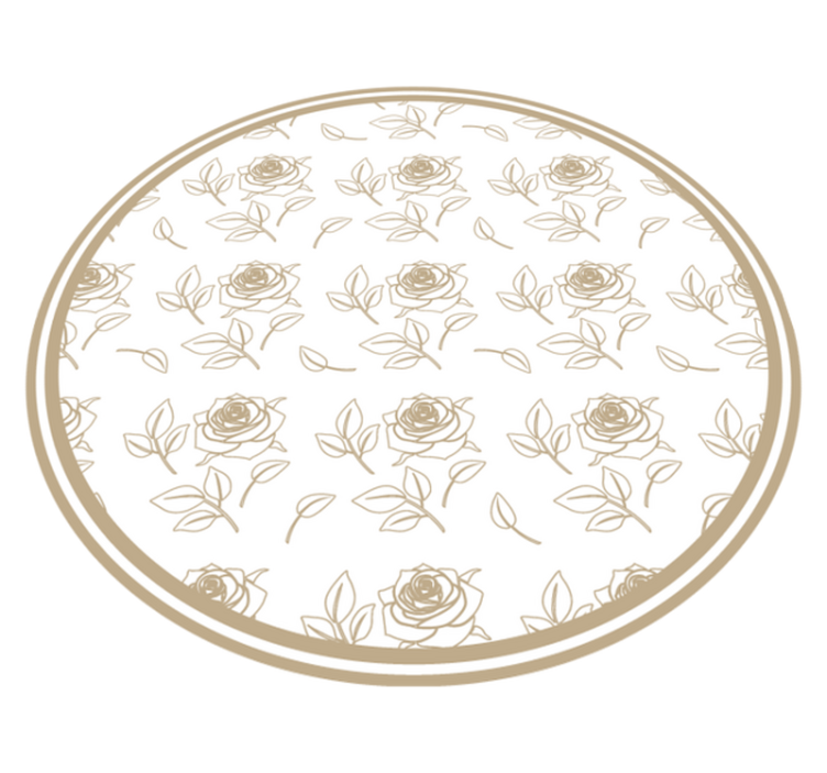 Rose Floral Arrangement flower vinyl rug - TenStickers