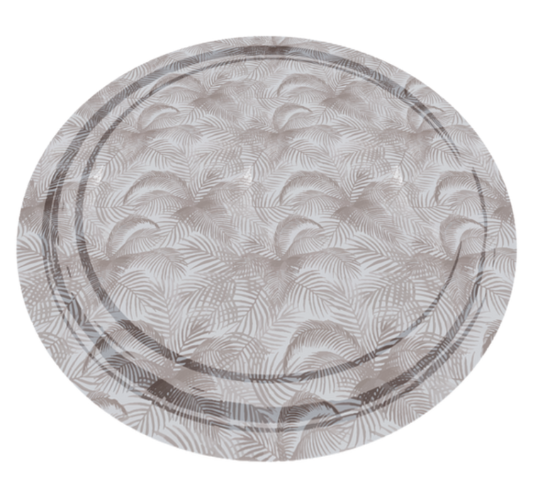 Botanical Overlay flower vinyl rug - TenStickers