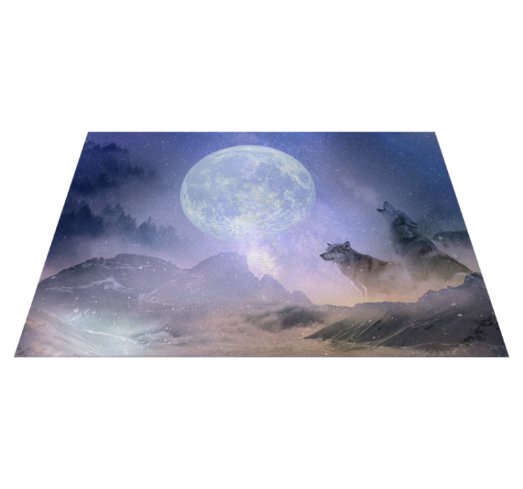 Majestic moonlight nature vinyl rug - TenStickers