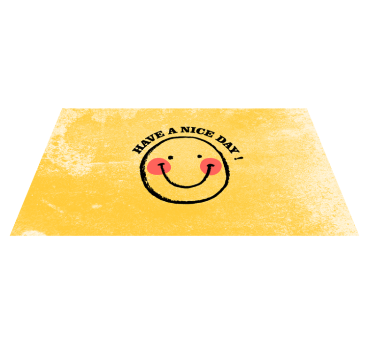 Have a nice day! custom vinyl rug - TenStickers