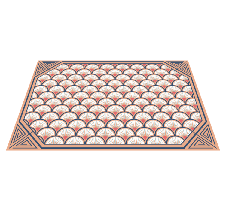 SHELL MOTIF tile vinyl rug - TenStickers