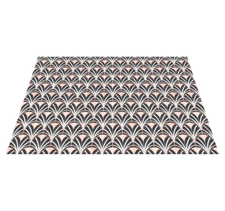 Art deco marble effect pattern tile carpet - TenStickers