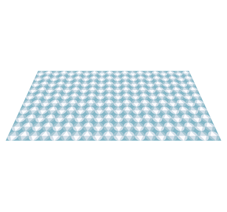 Dynamic Diamond Pattern geometric vinyl rug - TenStickers