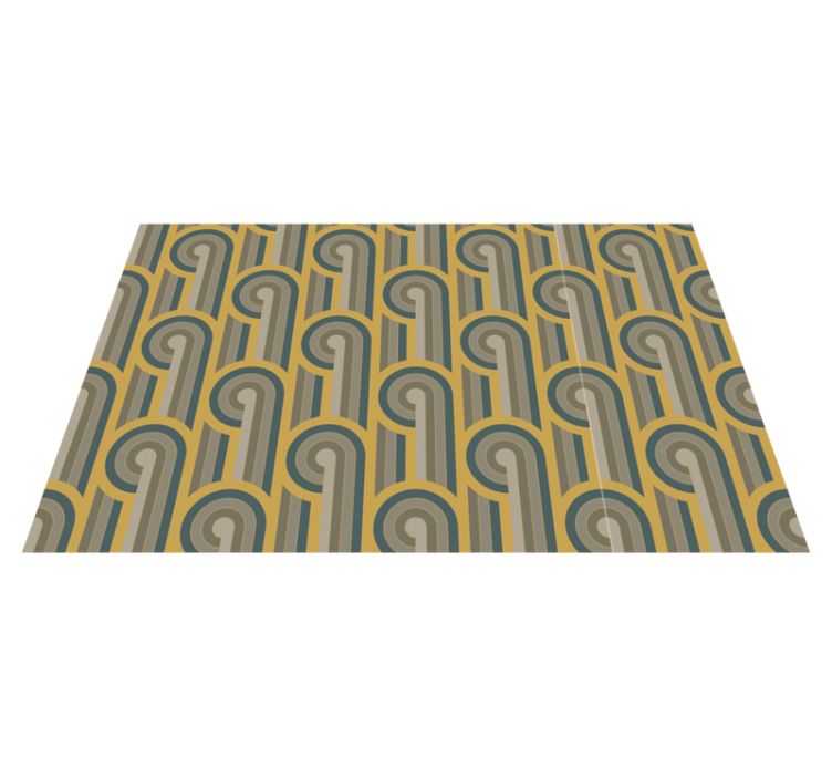 Geometrical forms in art style geometric rug - TenStickers
