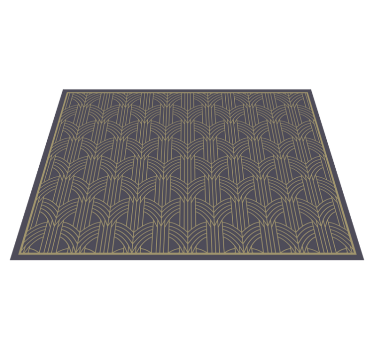 Art Deco style geo pattern geometric rugs - TenStickers